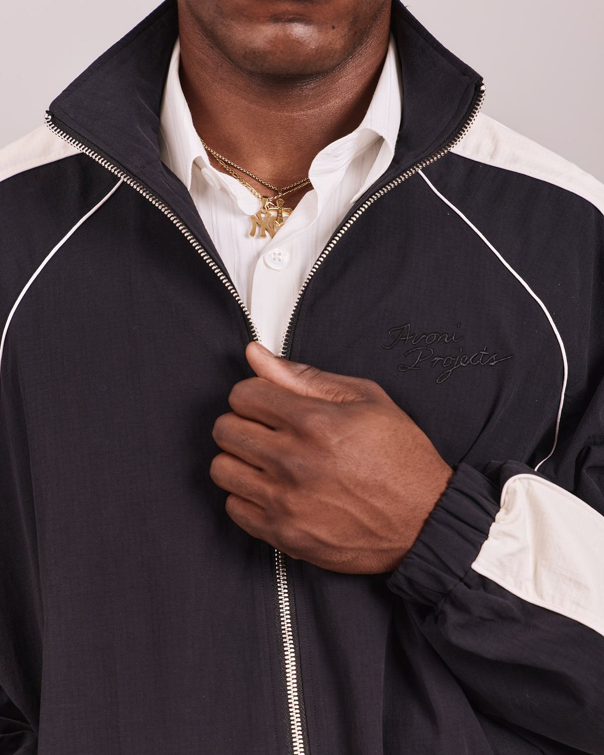 Essential Track Jacket - Black/Off White