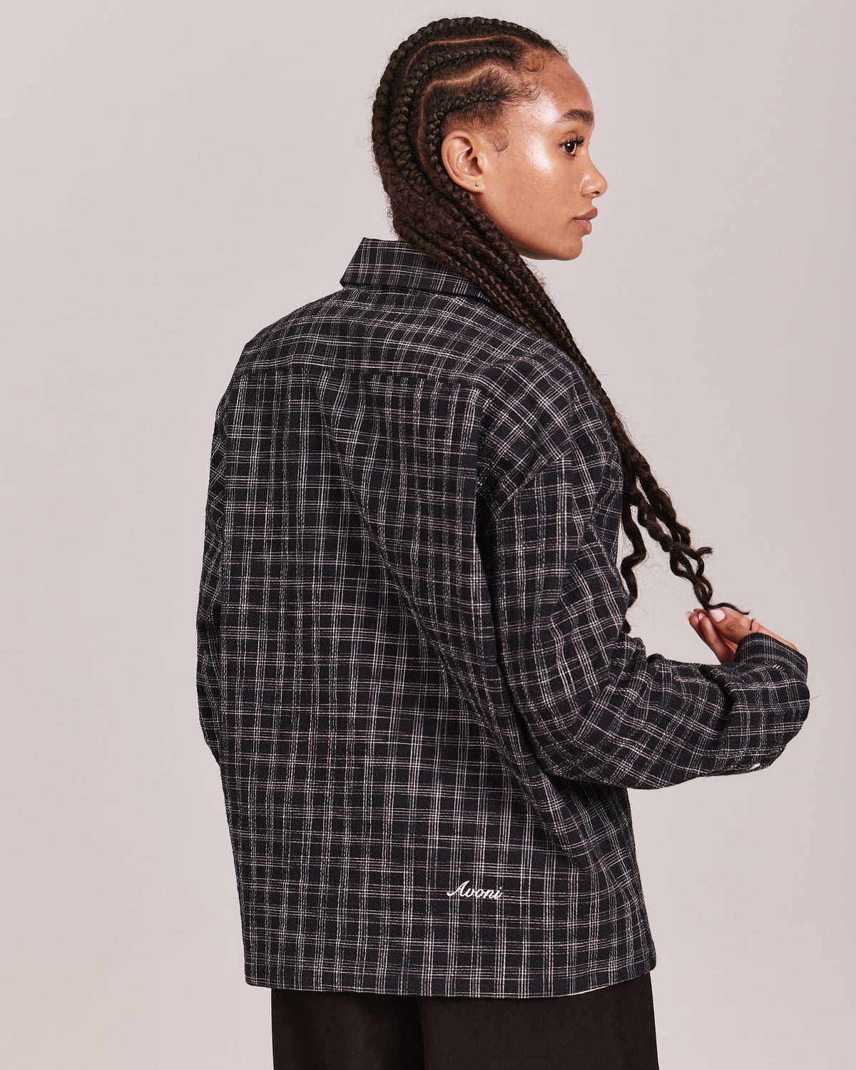 LS Checkered Shirt - Black/White