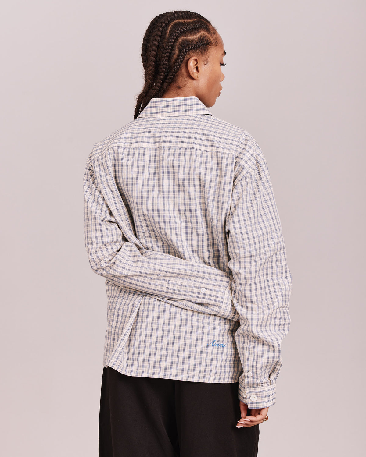 LS Checkered Shirt - Blue/Off White