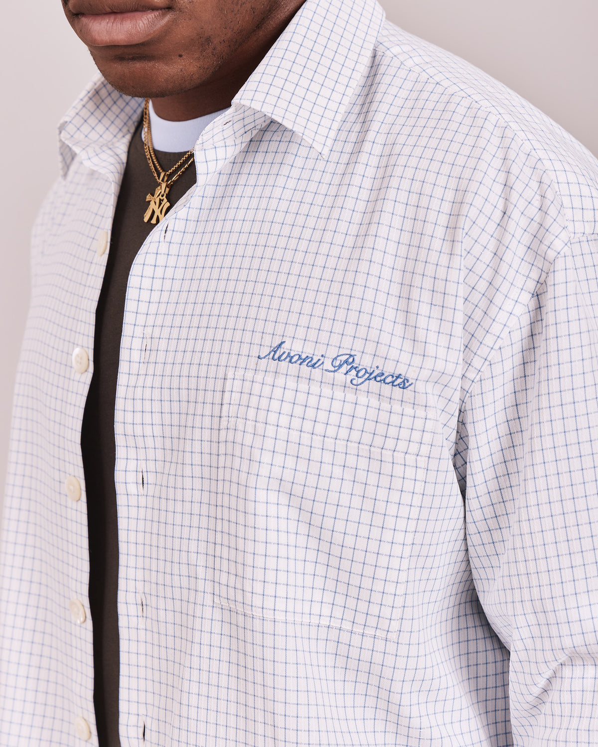 LS Checkered Shirt - Blue Braid