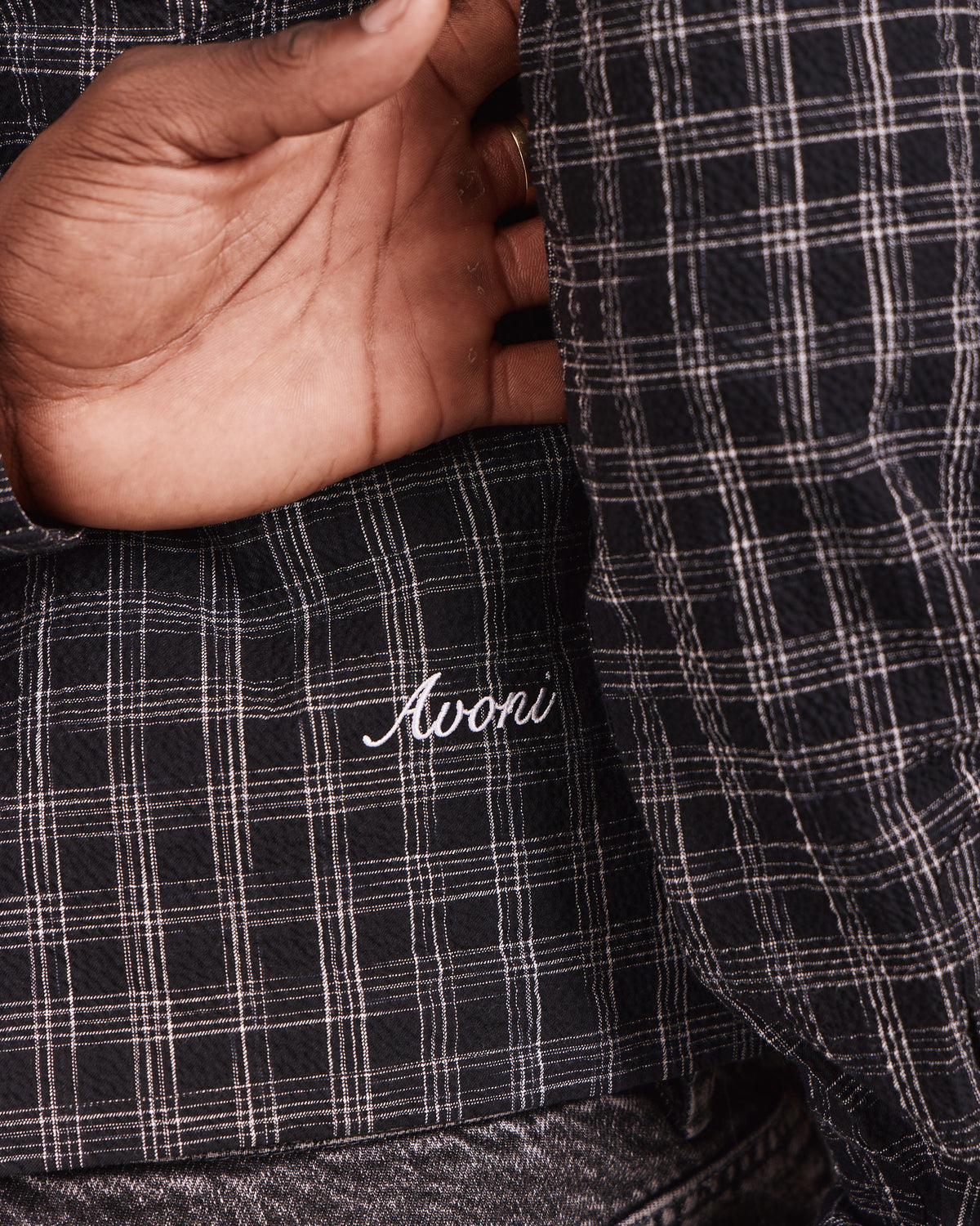 LS Checkered Shirt - Black/White