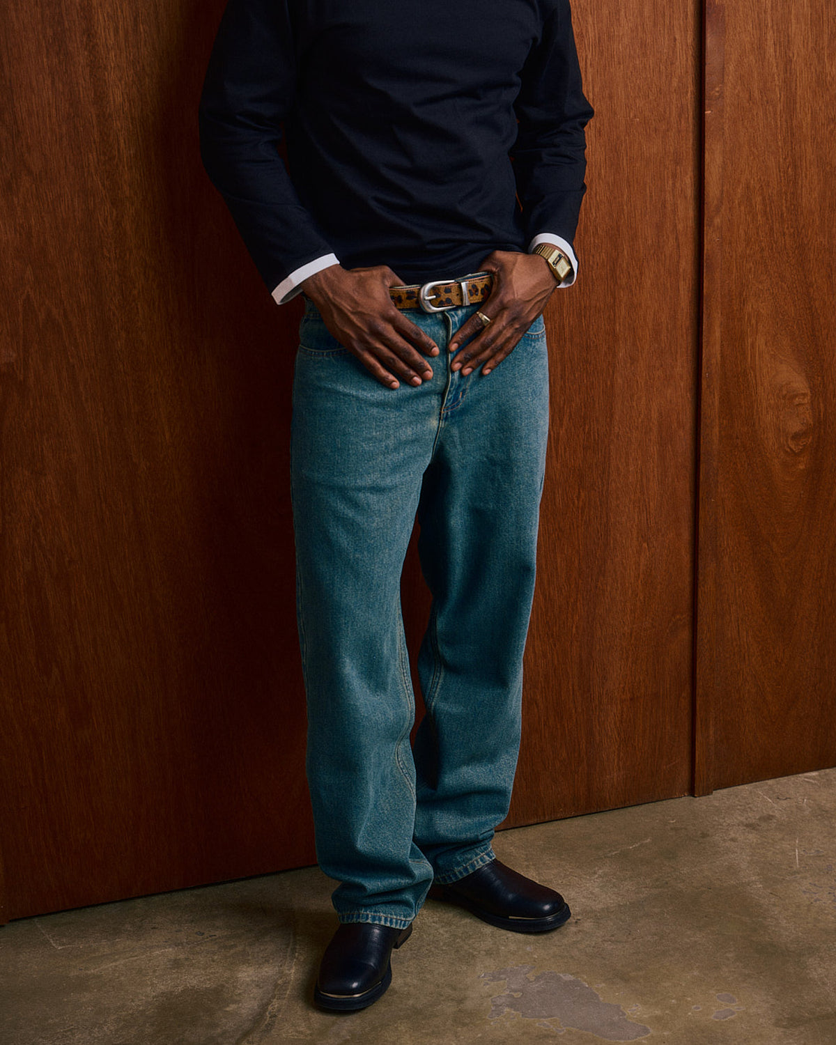 Straight Cut Jeans - Dark Vintage