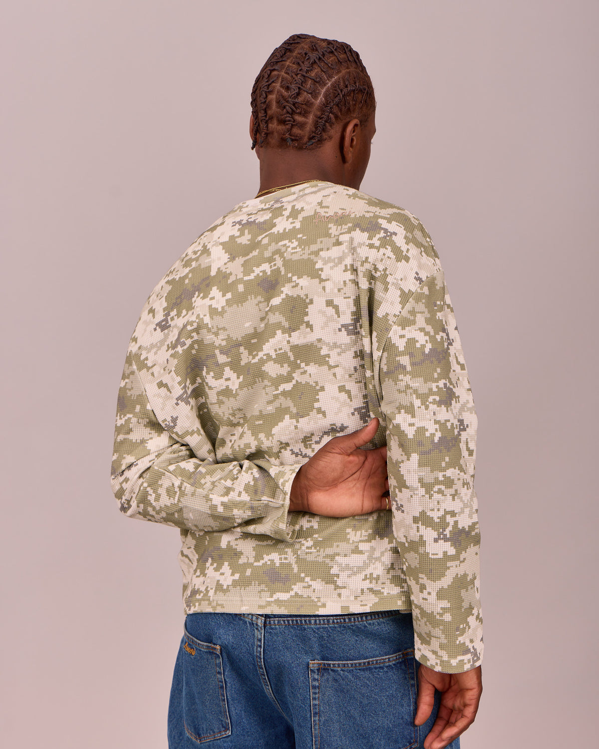 LS Classic Waffle Tee - Camo