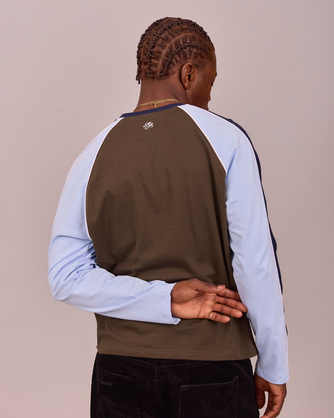 LS Raglan Boxy Tee - Brown
