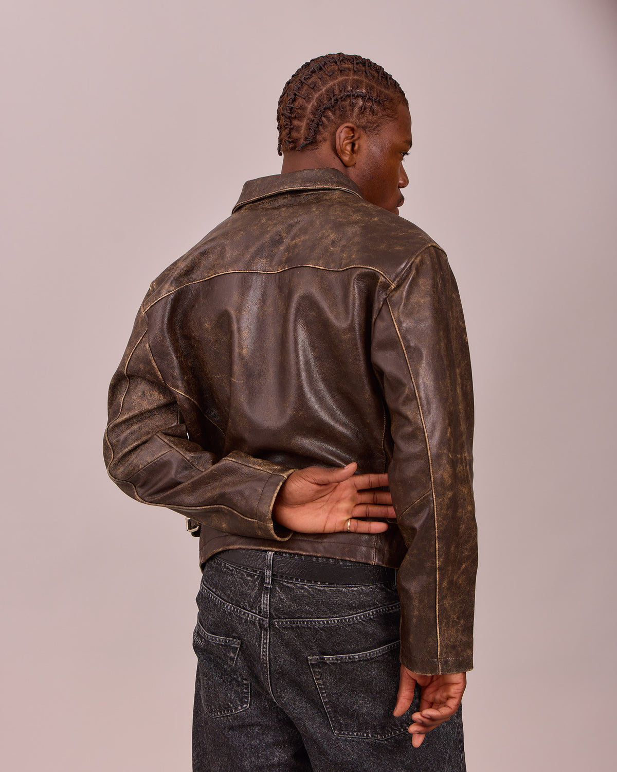 Straight Cut Jeans - Dark Grey