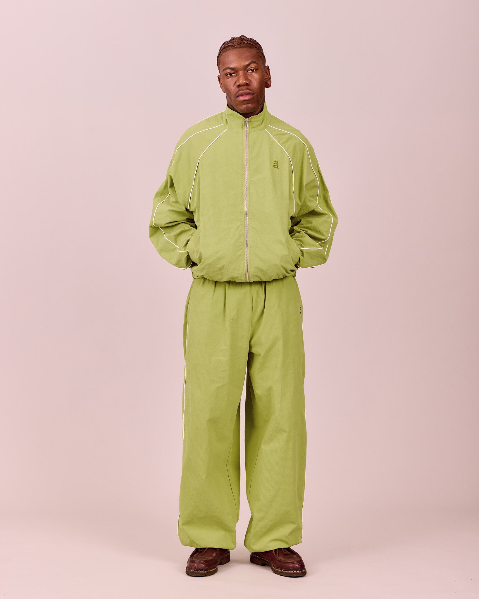 Silent Club Track Jacket - Meadow Green