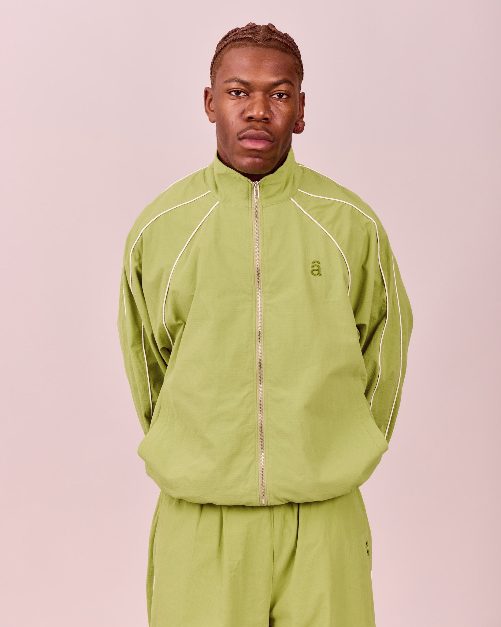 Silent Club Track Jacket - Meadow Green