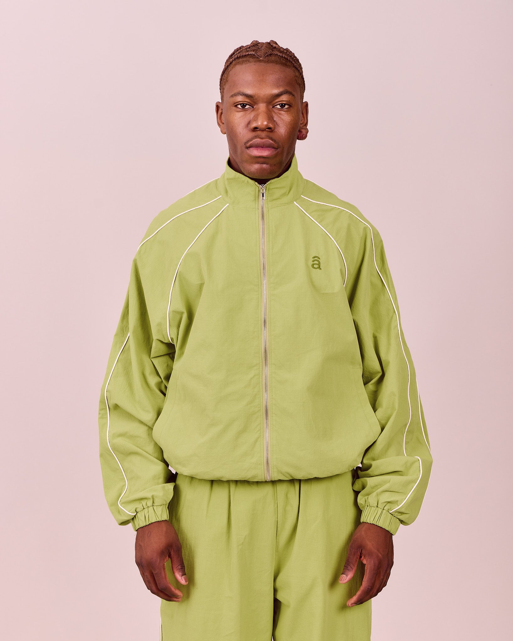 Silent Club Track Jacket - Meadow Green