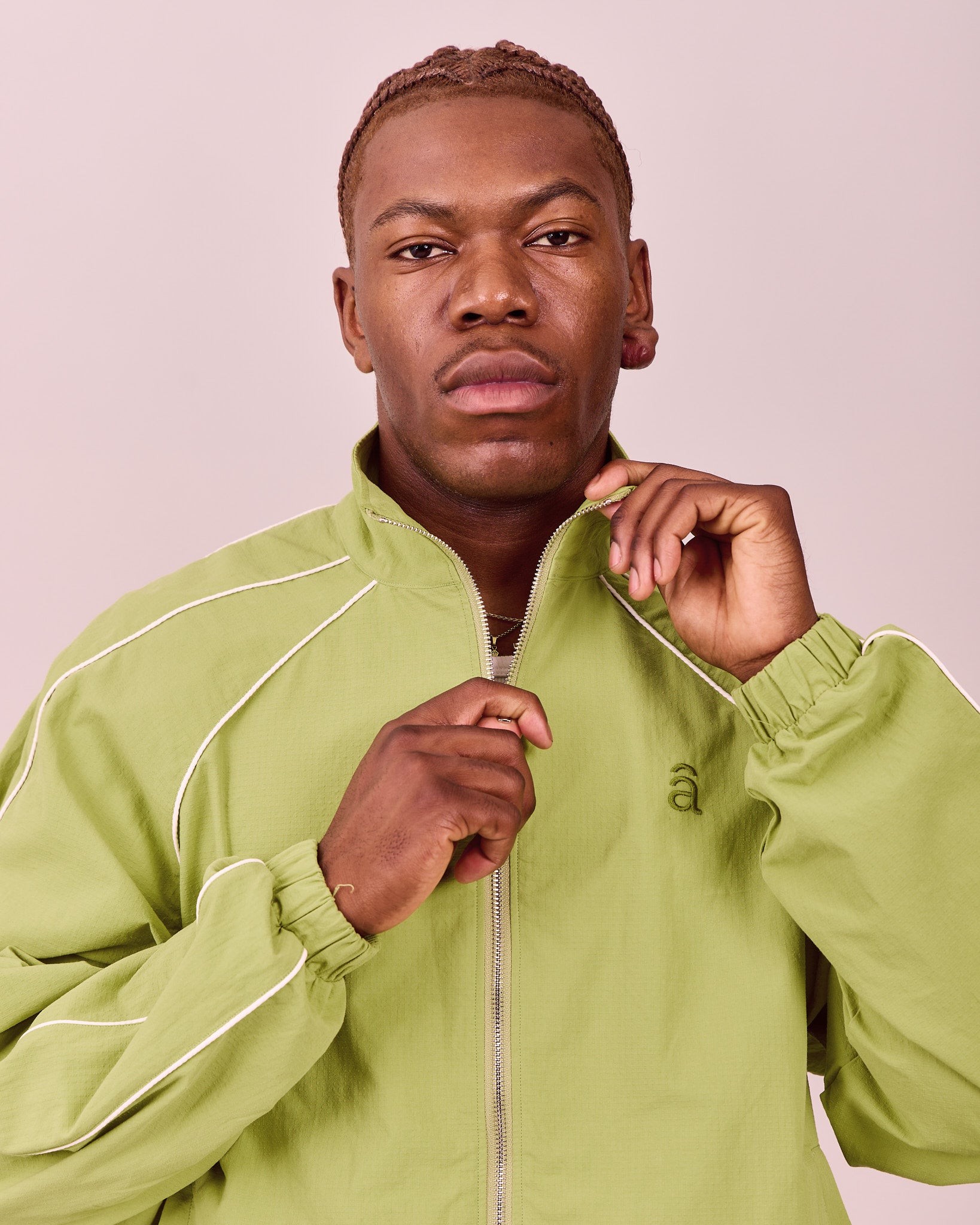 Silent Club Track Jacket - Meadow Green