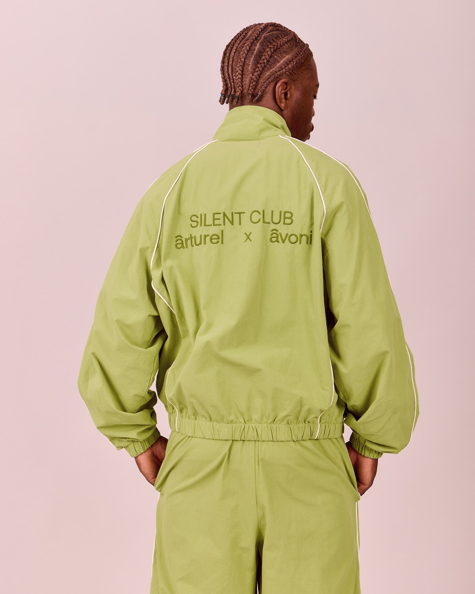 Silent Club Track Jacket - Meadow Green