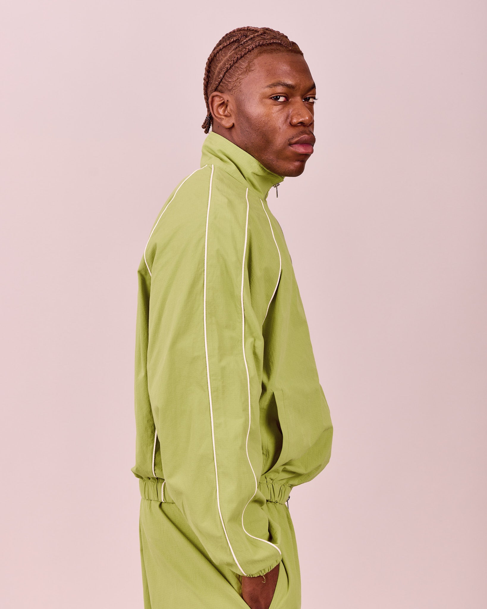 Silent Club Track Jacket - Meadow Green