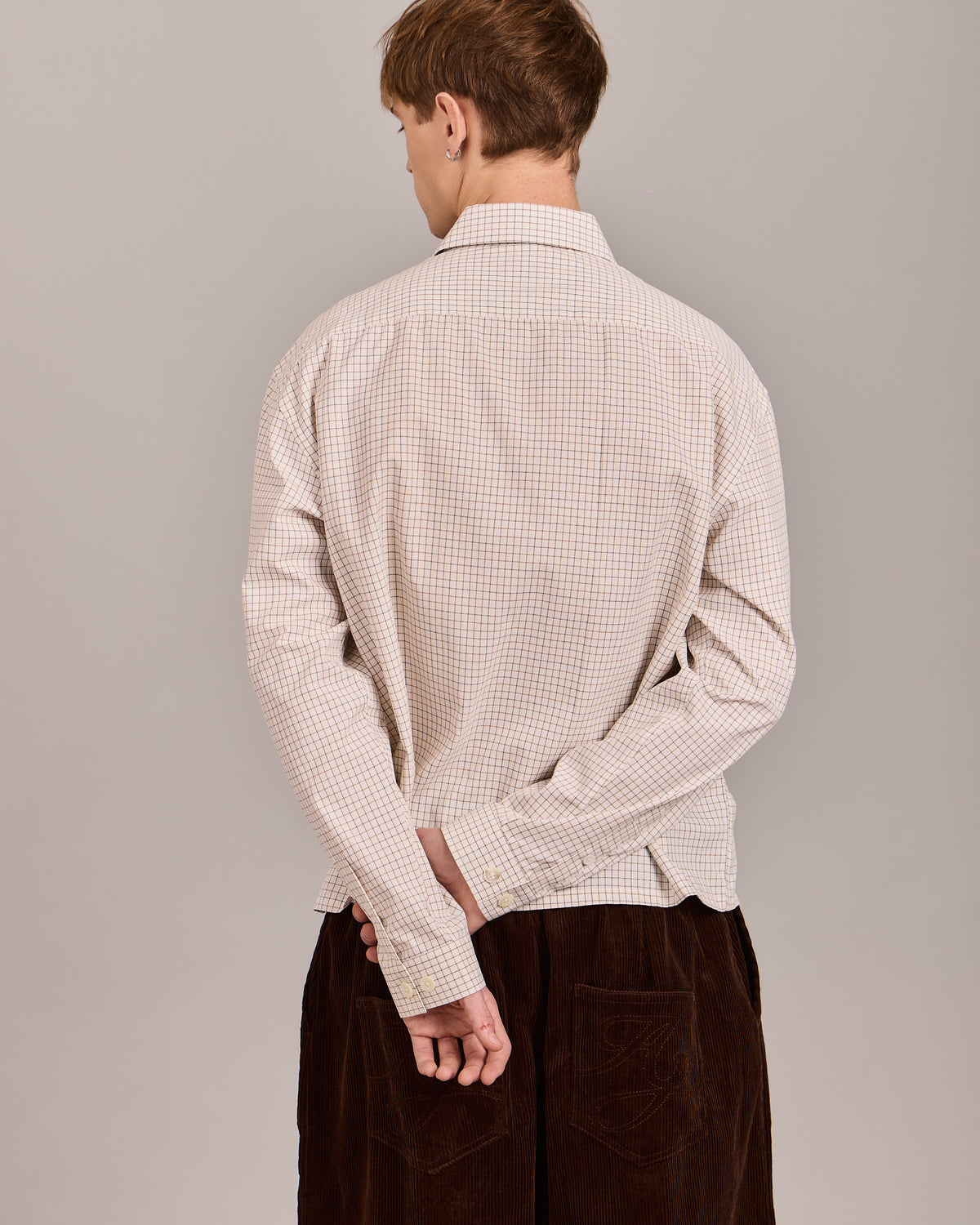 LS Checkered Shirt - Brown/Green