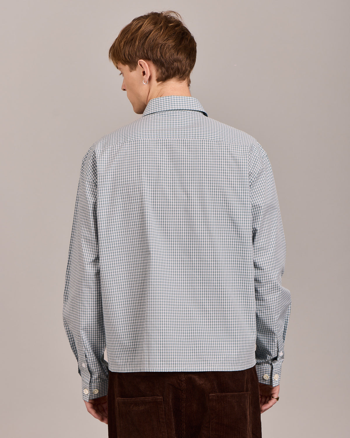 LS Checkered Shirt - Teal