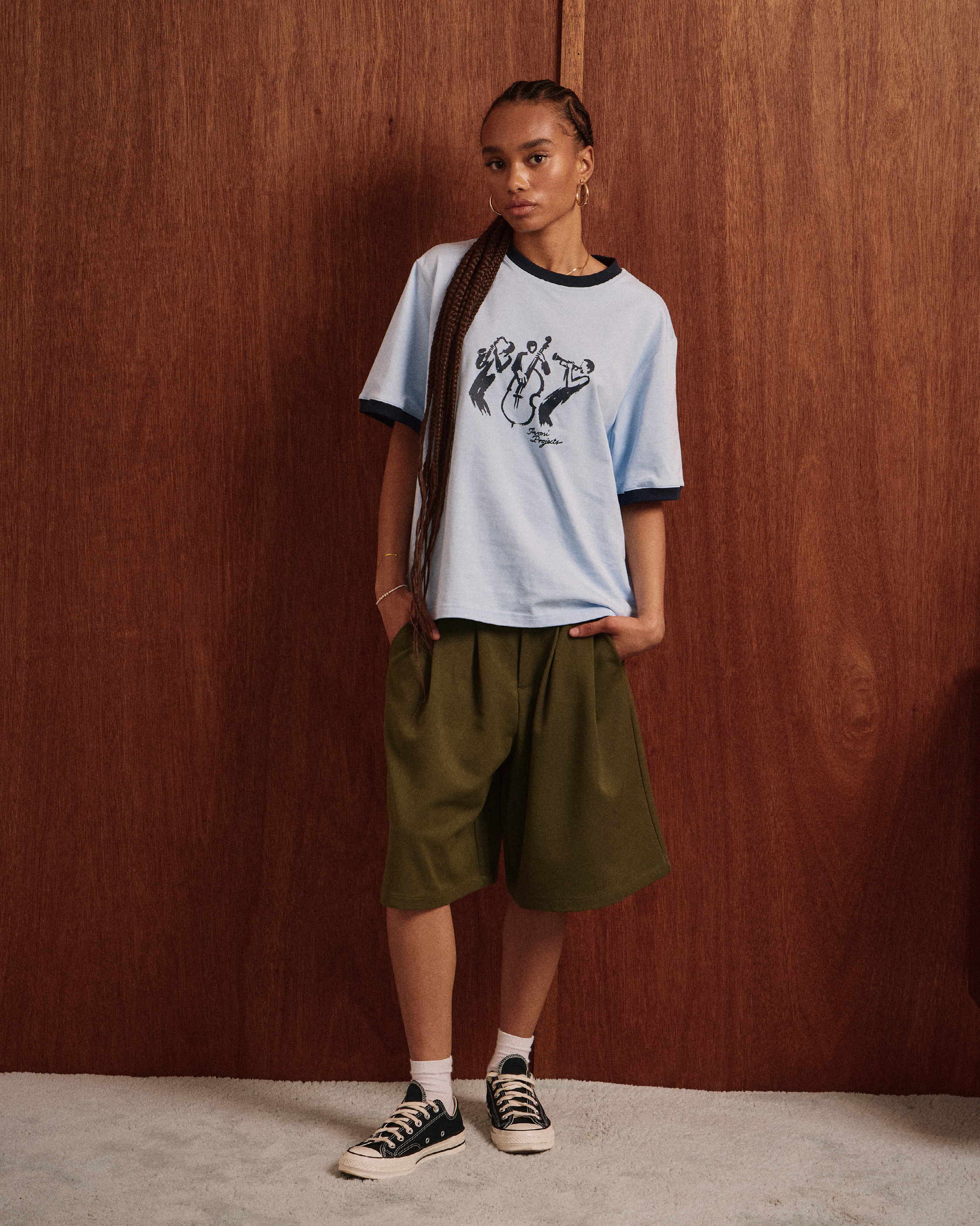 Relaxed Suit Shorts - Dark Green