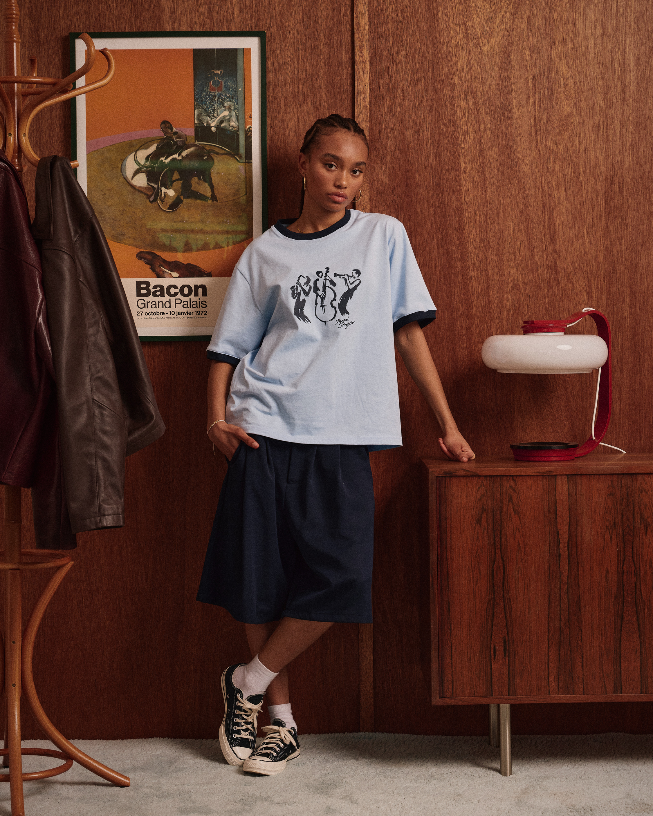 Relaxed Suit Shorts - Navy