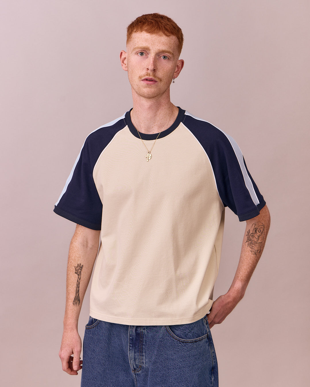 SS Raglan Boxy Tee - Off White