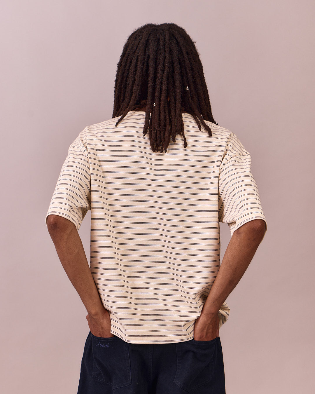 Boxy SS Tee - Butteryellow Stripe