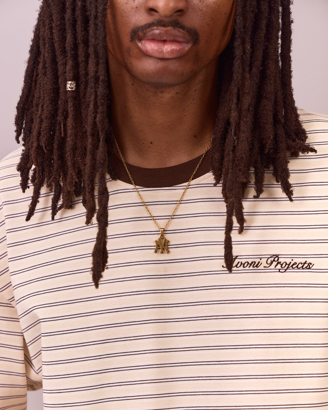 Boxy SS Tee - Butteryellow Stripe