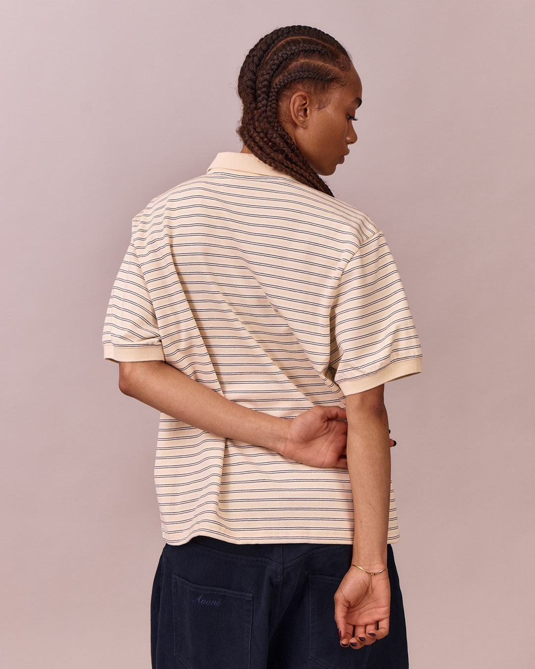 SS Polo Shirt - Butteryellow Stripe