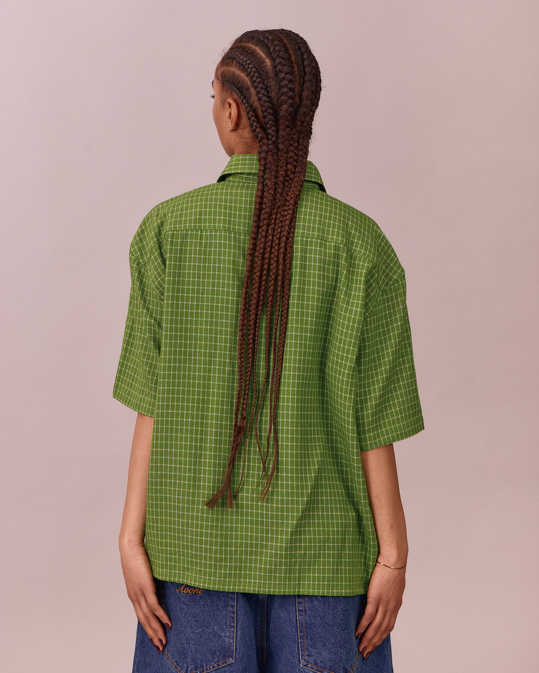 SS Checkered Shirt - Emerald Green