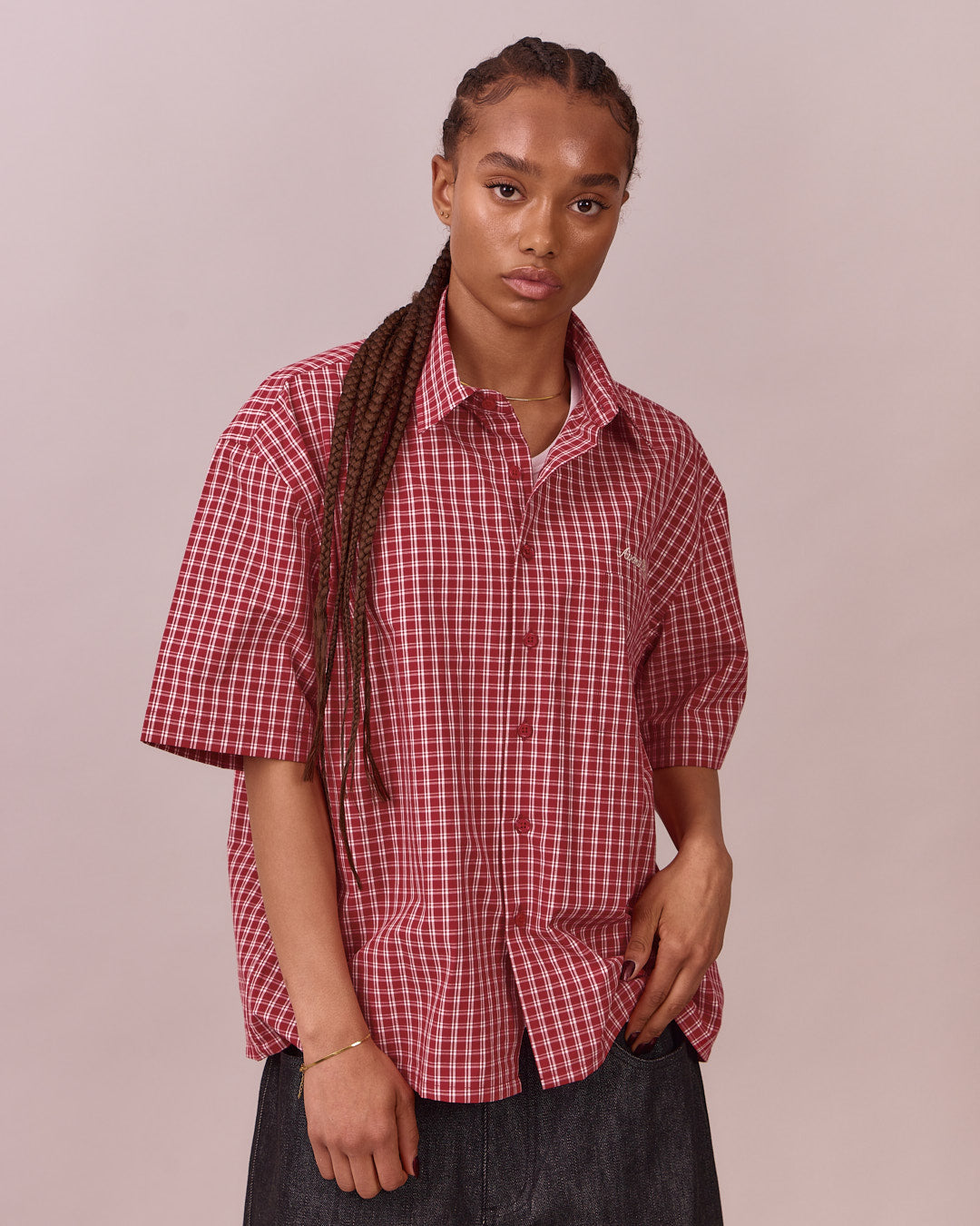 SS Checkered Shirt - Red/White