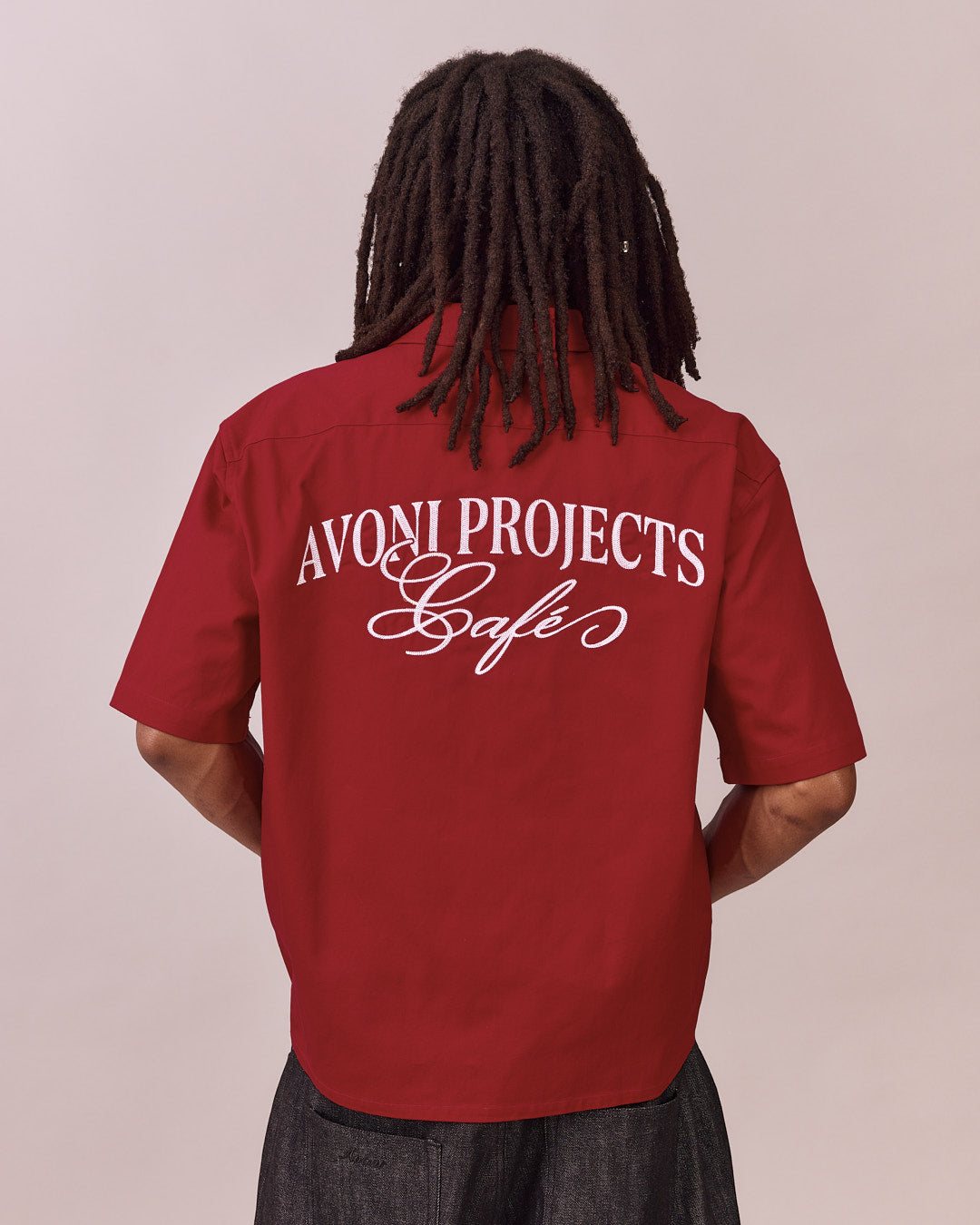 SS Canvas Cafe Shirt - Red