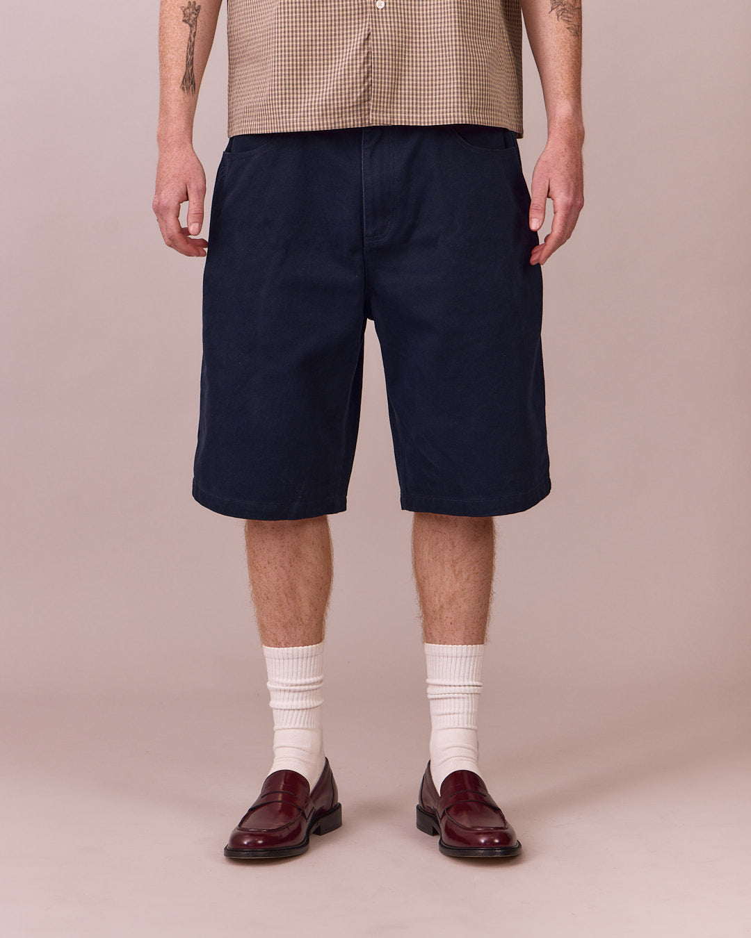 Baggy Jorts - Navy – Avoni Projects