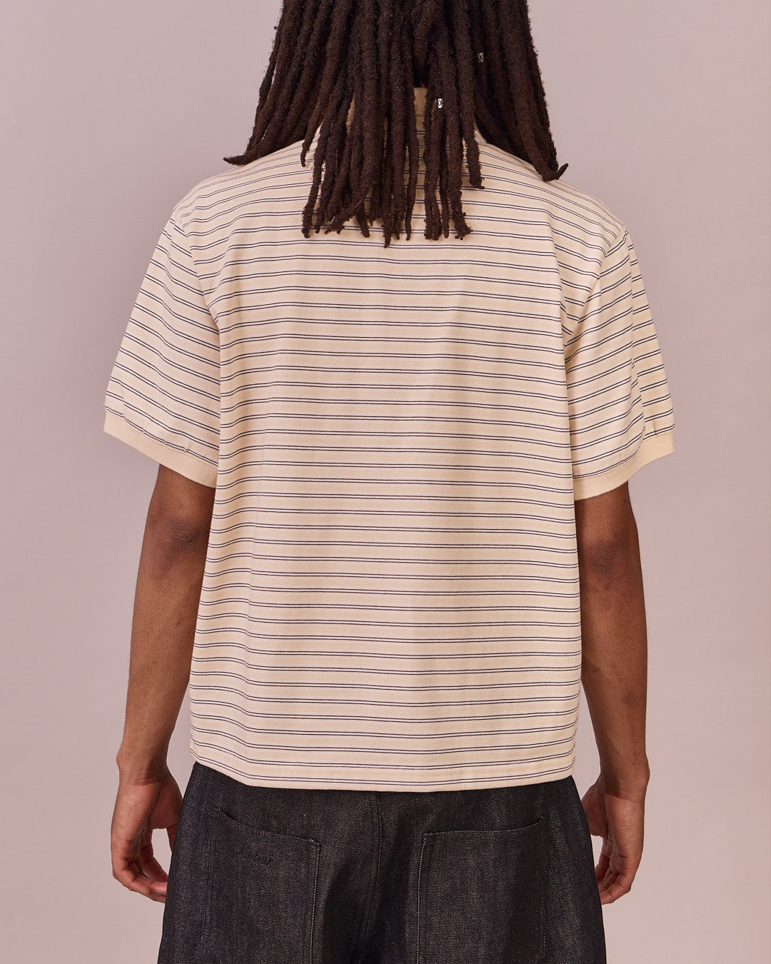 SS Polo Shirt - Butteryellow Stripe