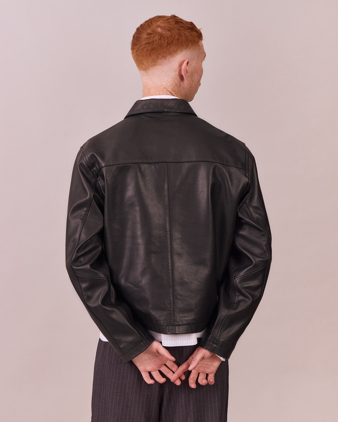 Soft Leather Jacket - Black