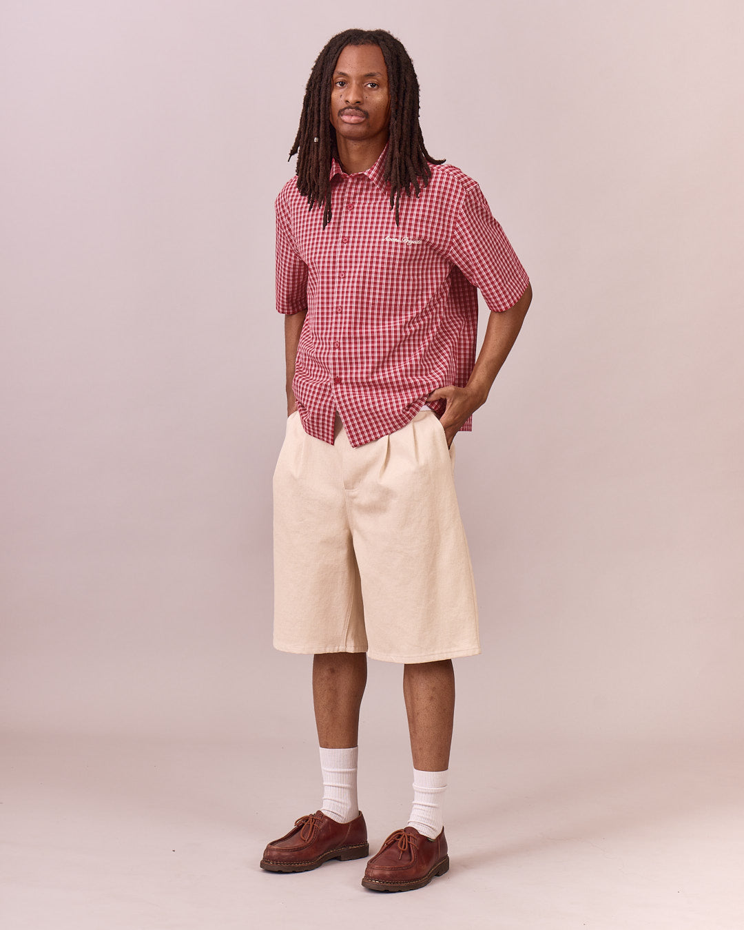 SS Checkered Shirt - Red/White