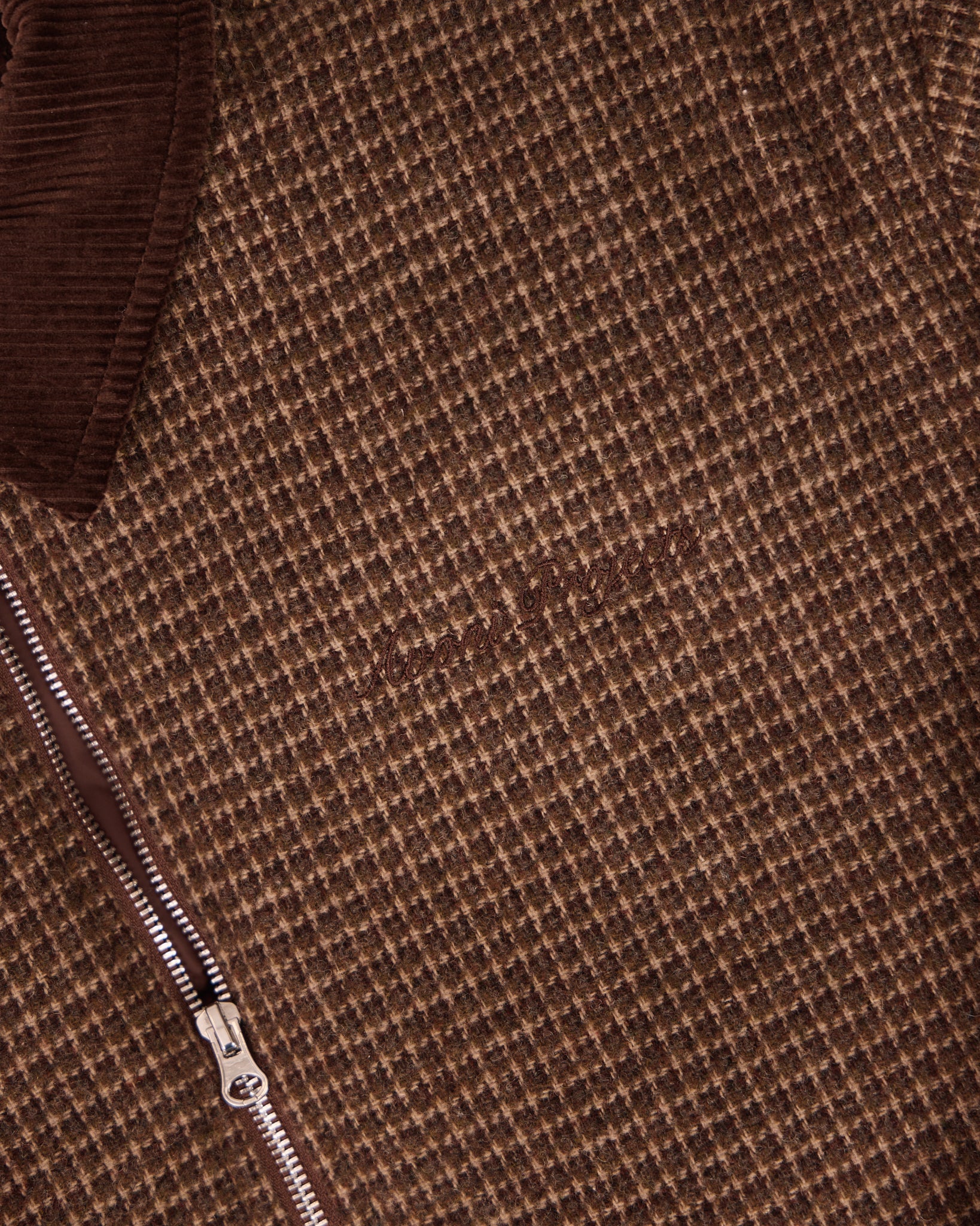 Wool Bomber Jacket  - Check