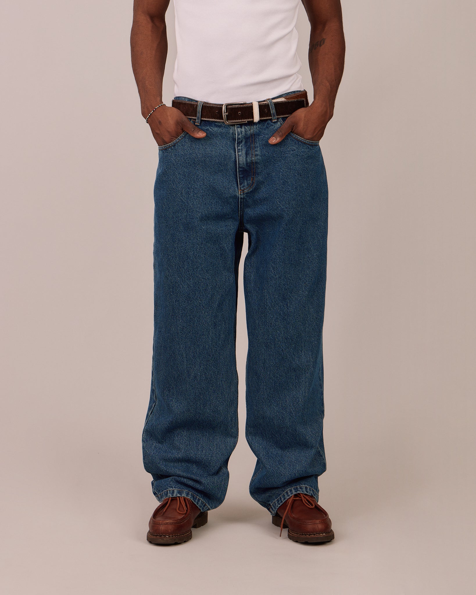 Baggy Jeans - Mid Blue