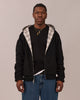 Reversible Zip Hoodie - Black/Check