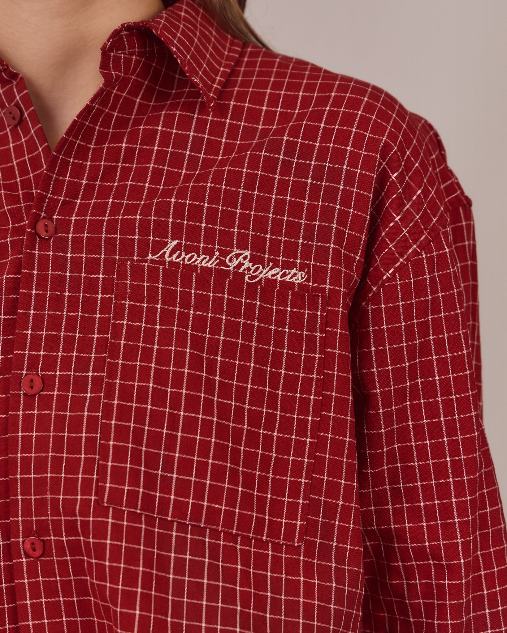 LS Checkered Shirt - Red
