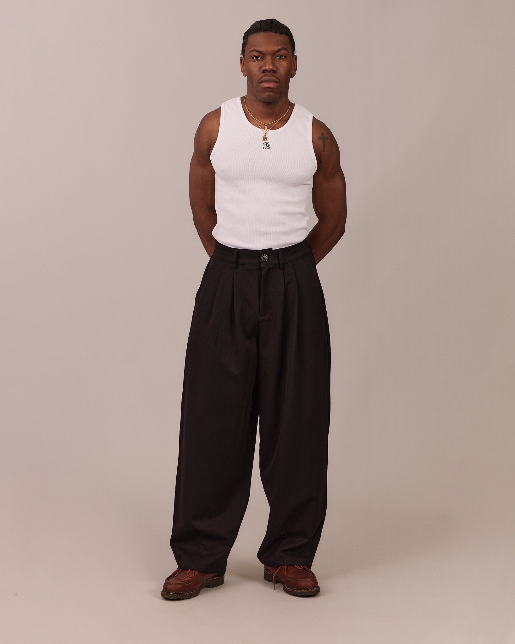 Relaxed Suit Pants - Black