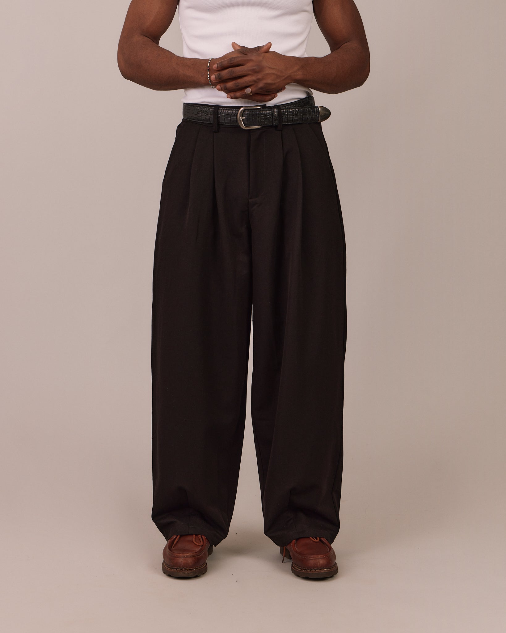 Relaxed Suit Pants - Black