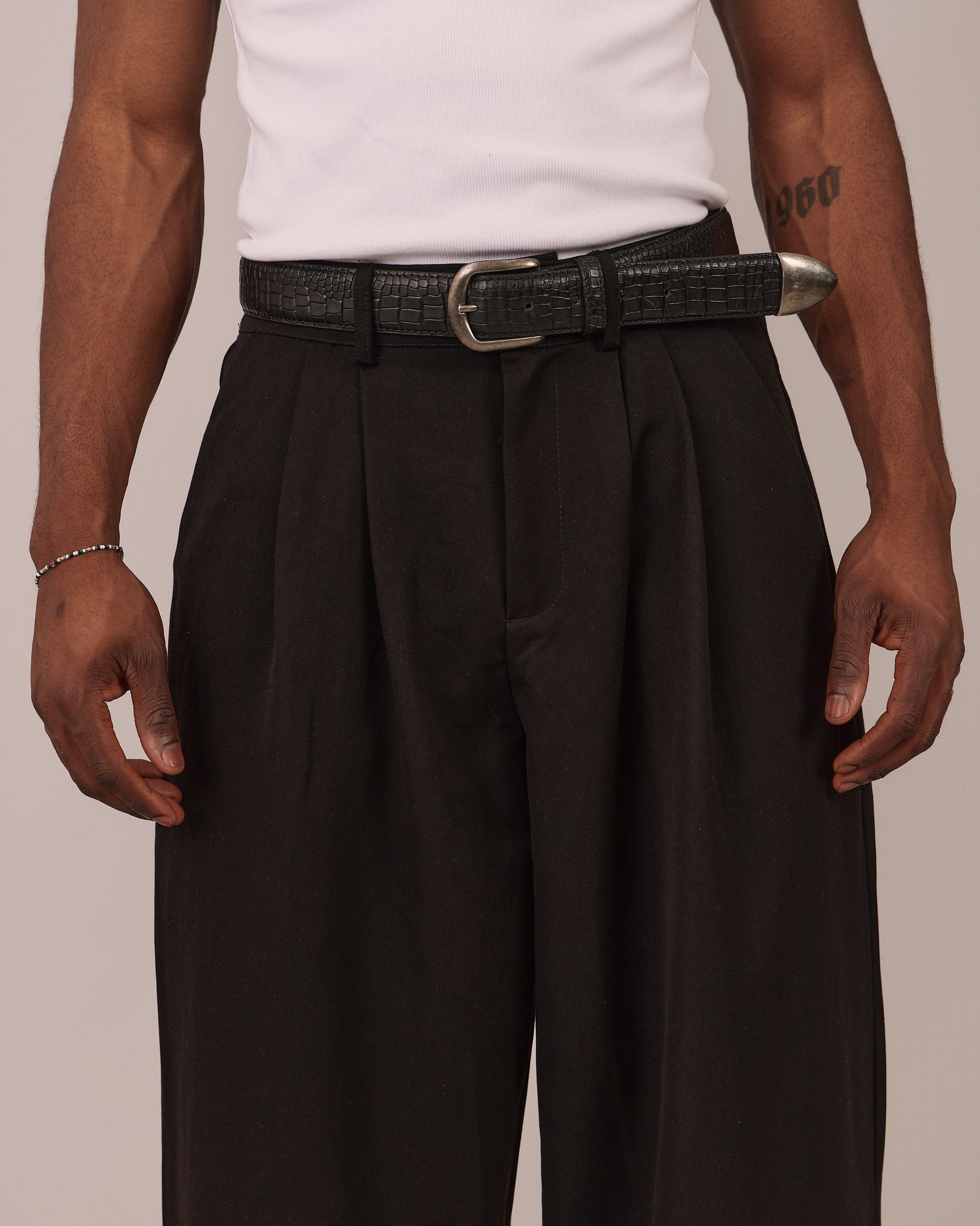 Relaxed Suit Pants - Black