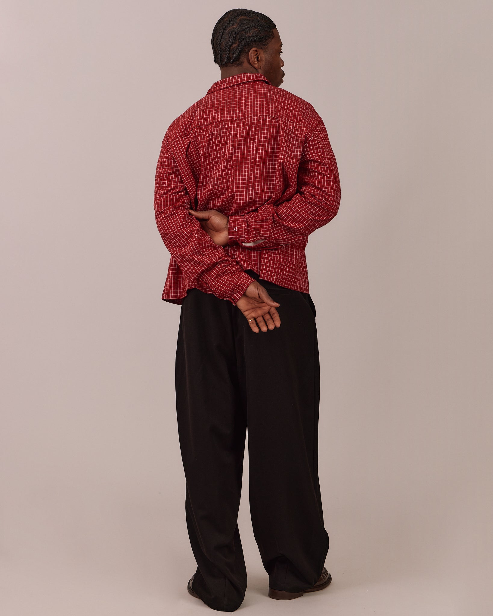LS Checkered Shirt - Red