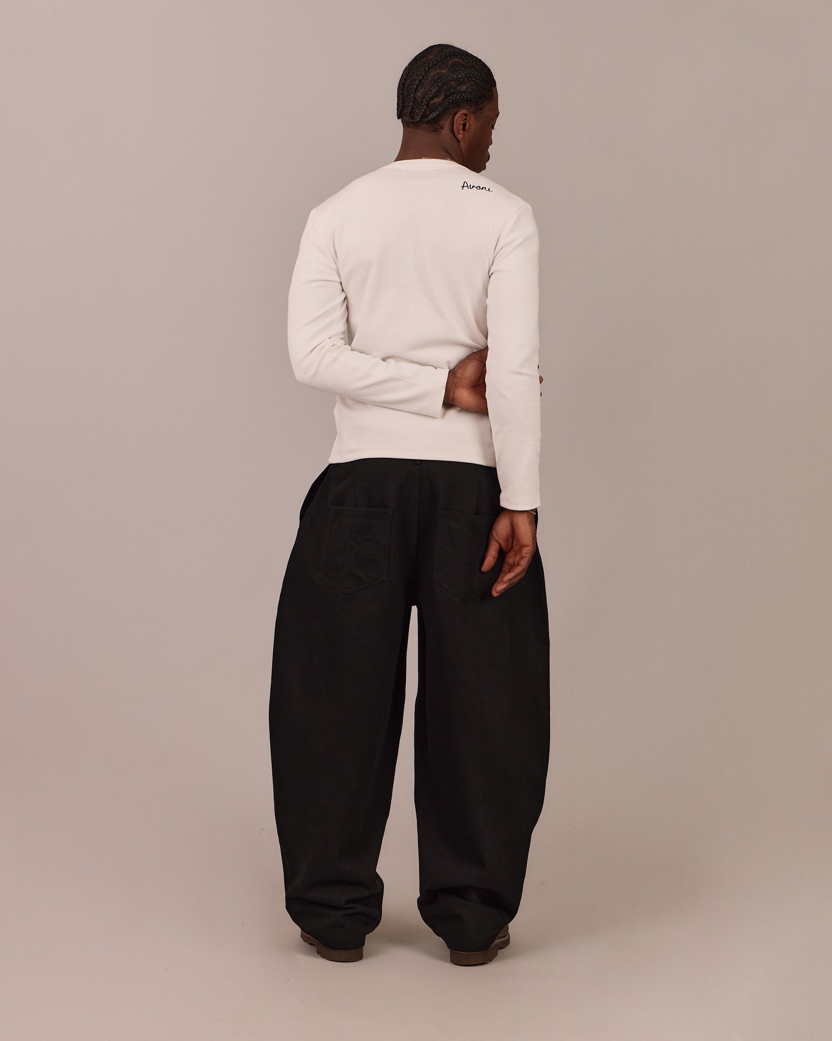 LS Henley Shirt - White