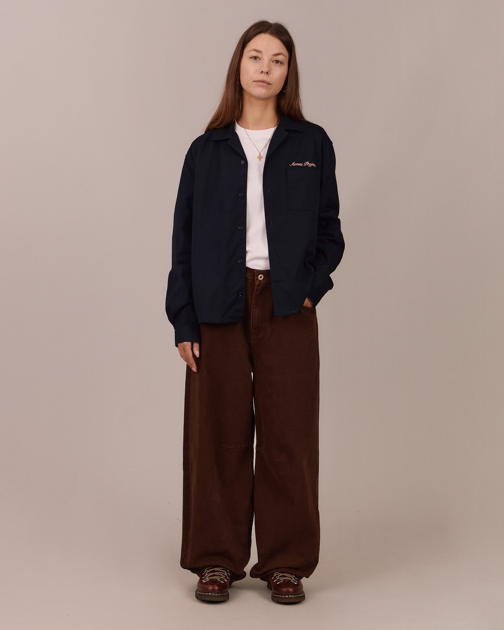 LS Canvas Essential Shirt - Navy