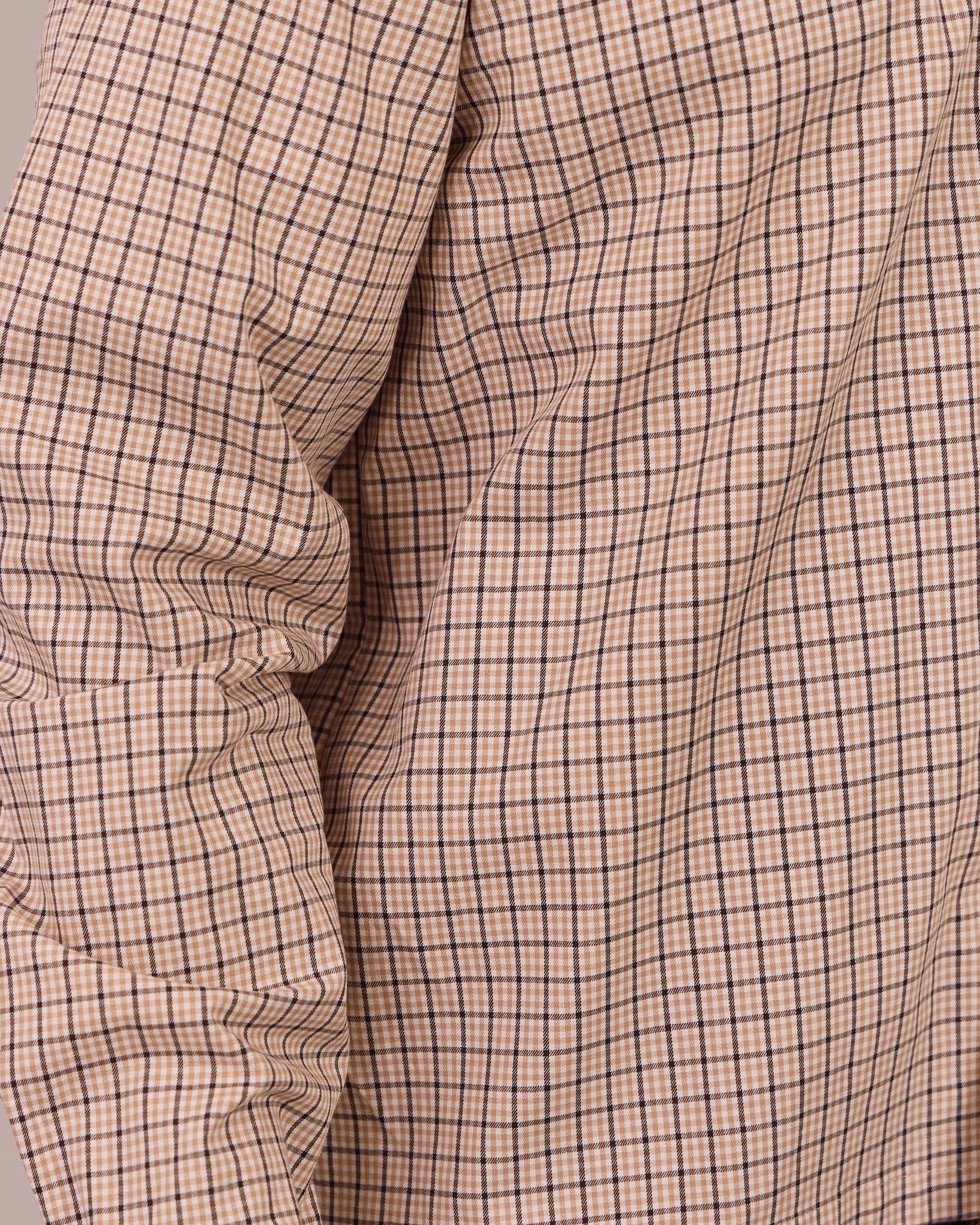 LS Checkered Shirt - Brown