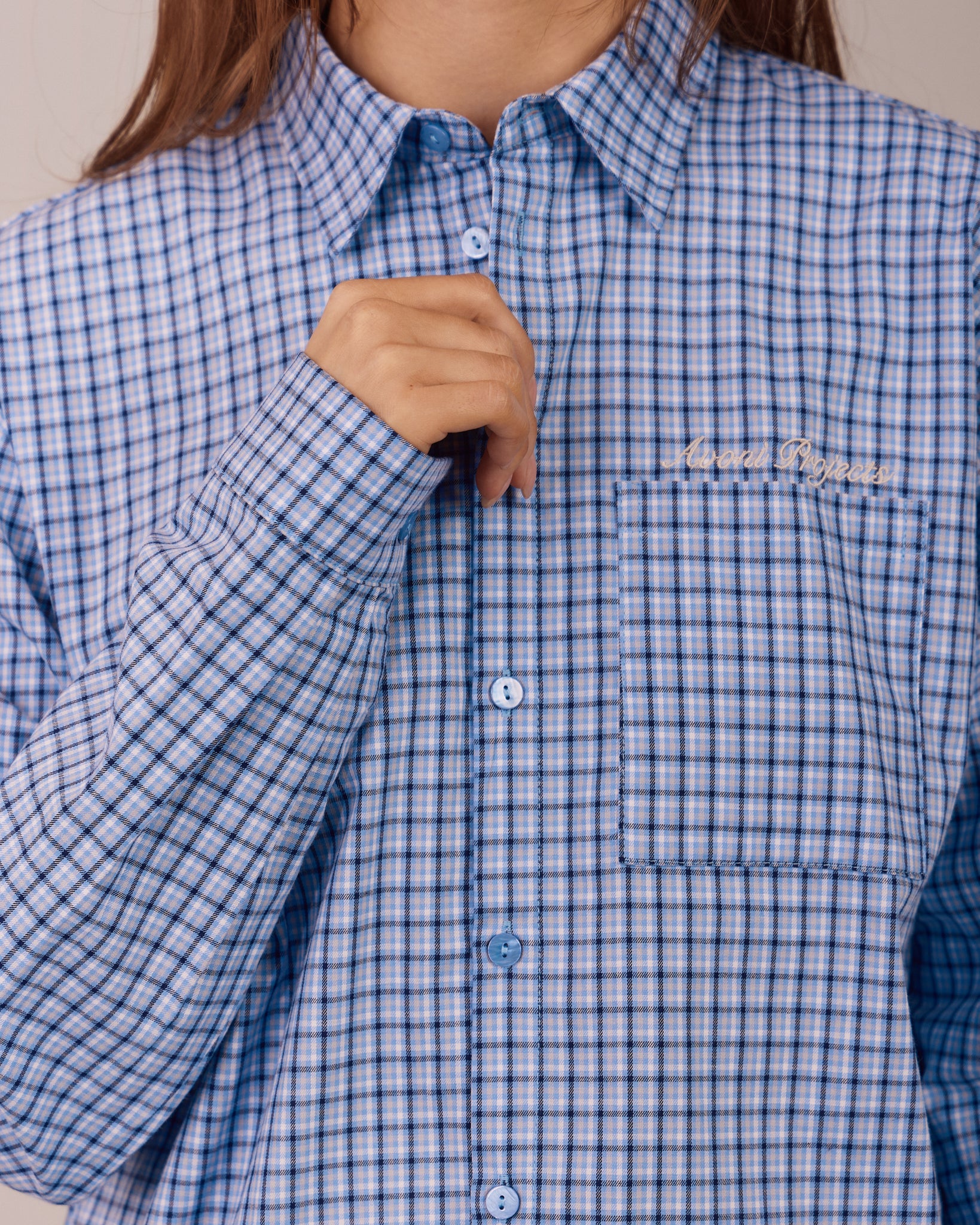LS Checkered Shirt - Blue