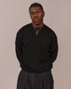 Fisherman O Neck Knit - Black