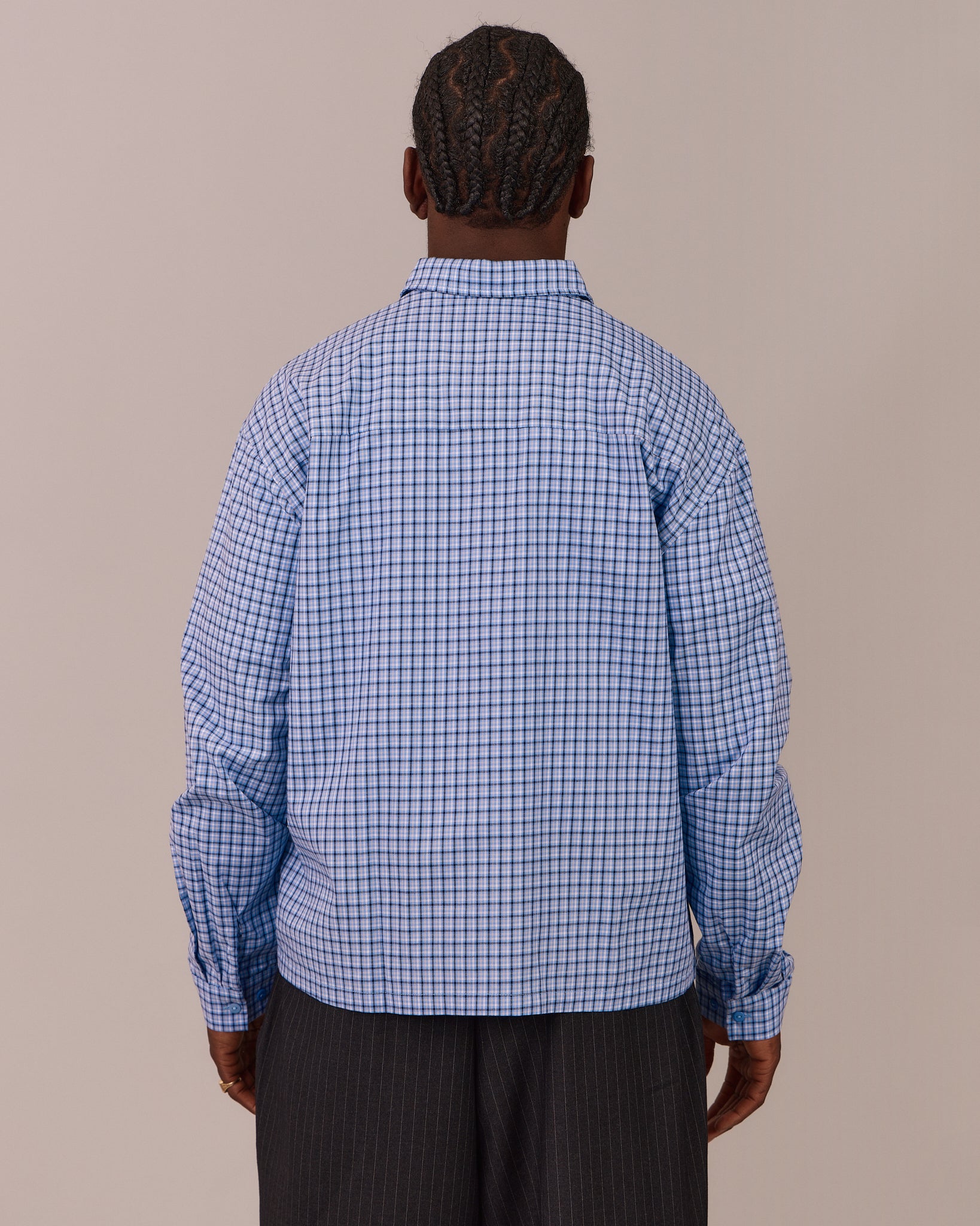 LS Checkered Shirt - Blue