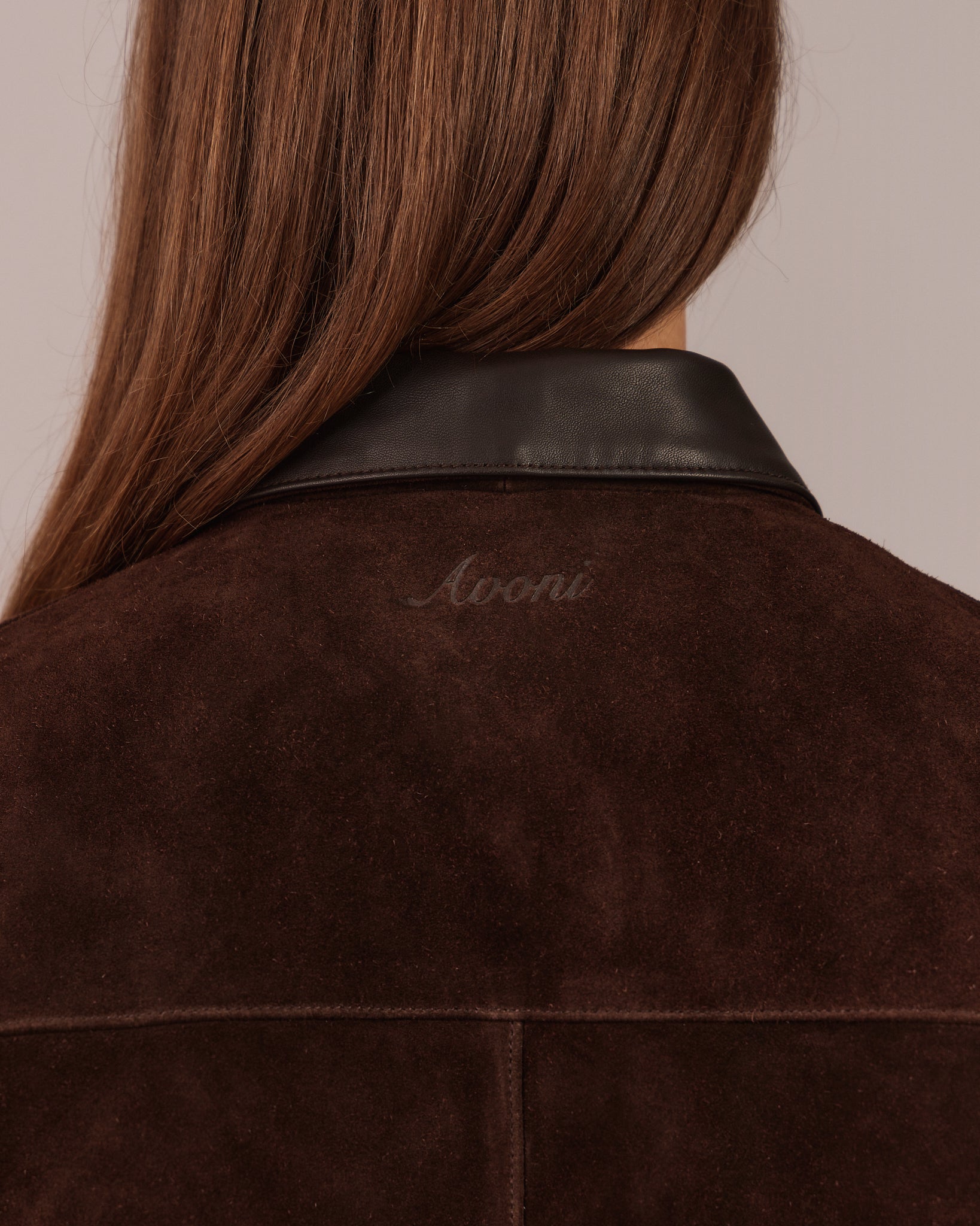 Suede Jacket - Dark Brown