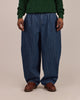Baggy Pleated Jeans - Stripe