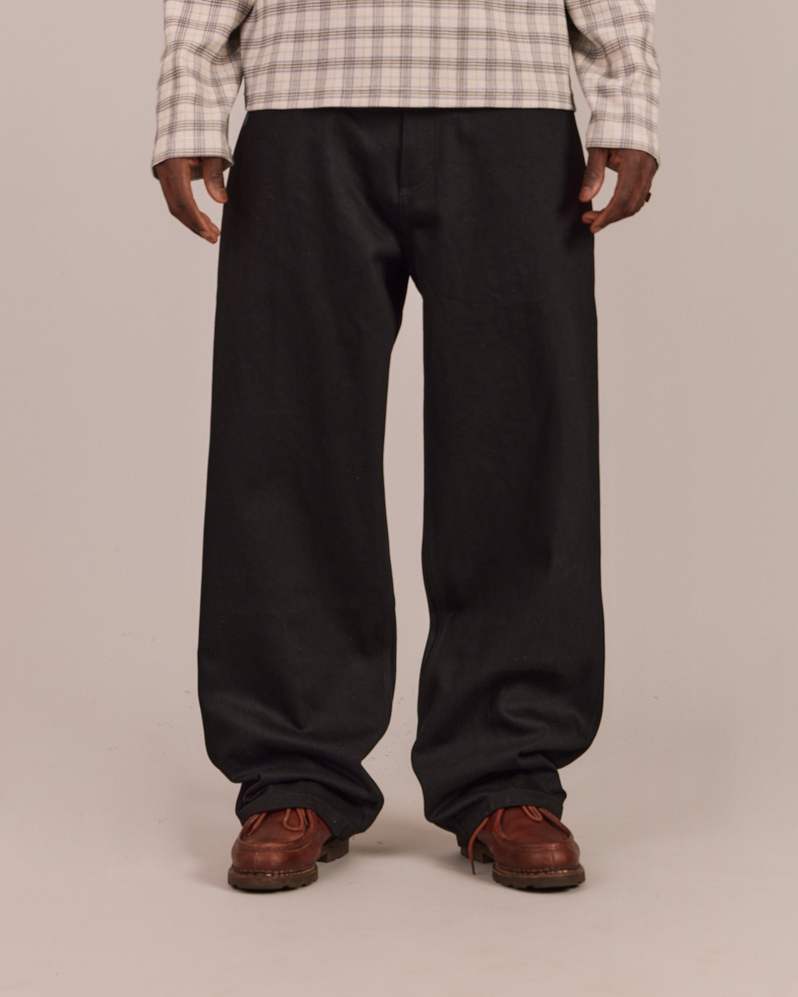 Baggy Selvedge Jeans - Black