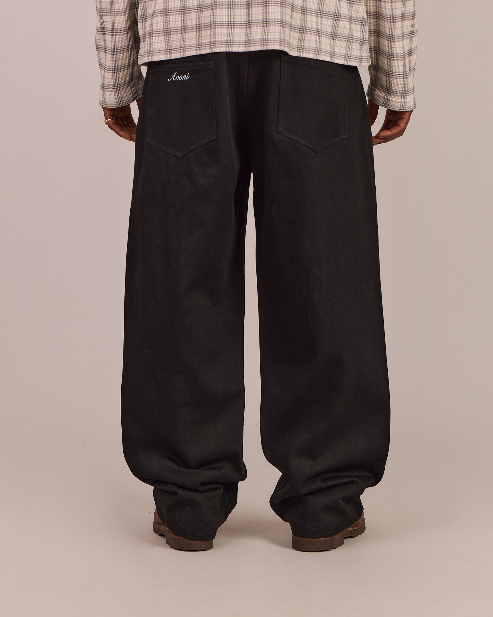 Baggy Selvedge Jeans - Black