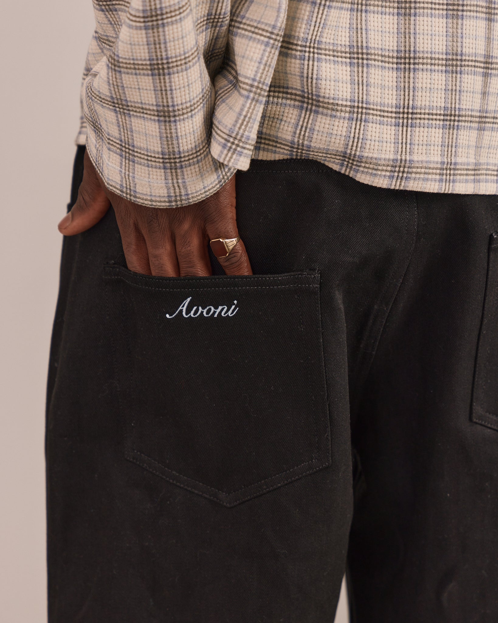 Baggy Selvedge Jeans - Black