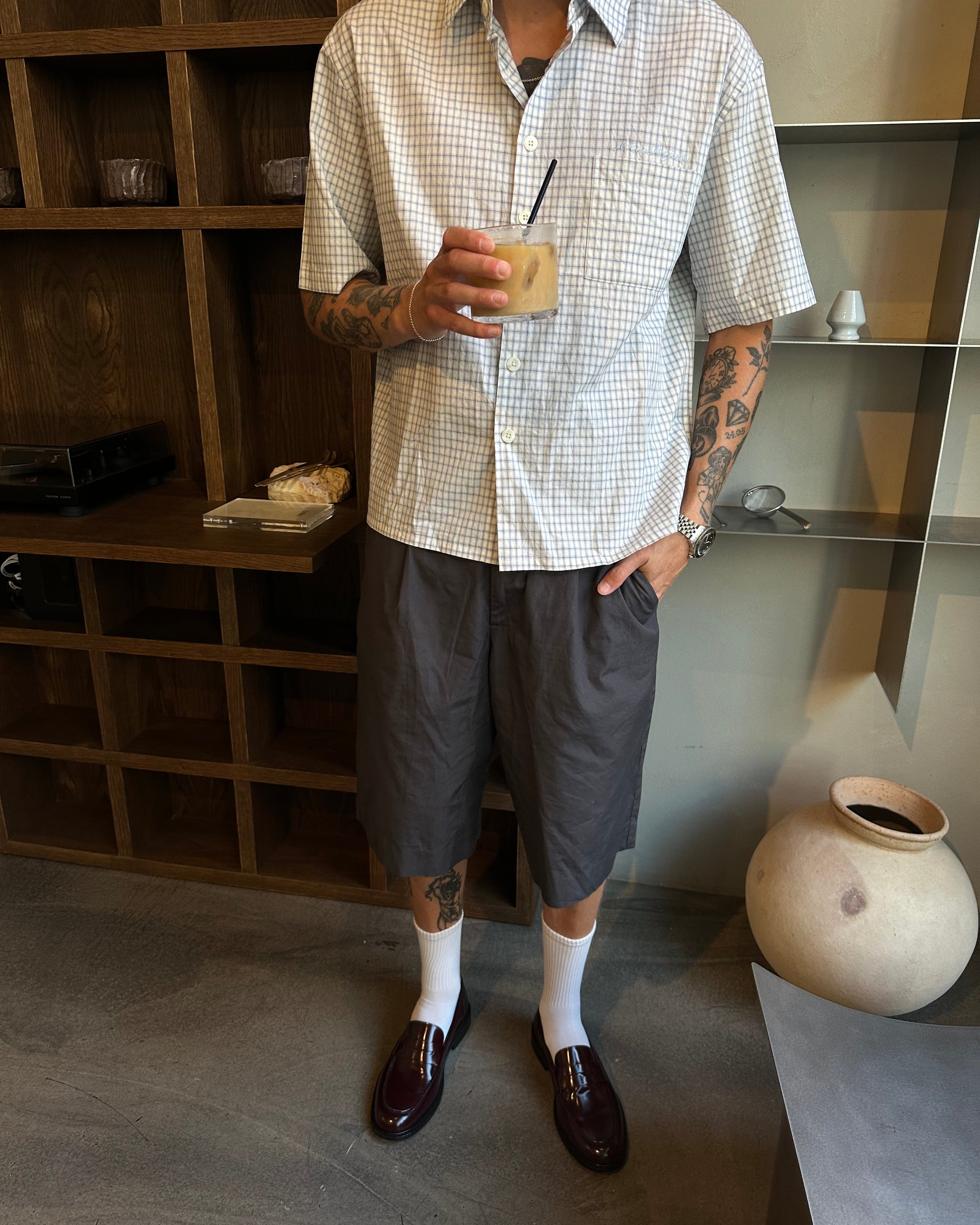 SS Checkered Shirt - Blue/Navy